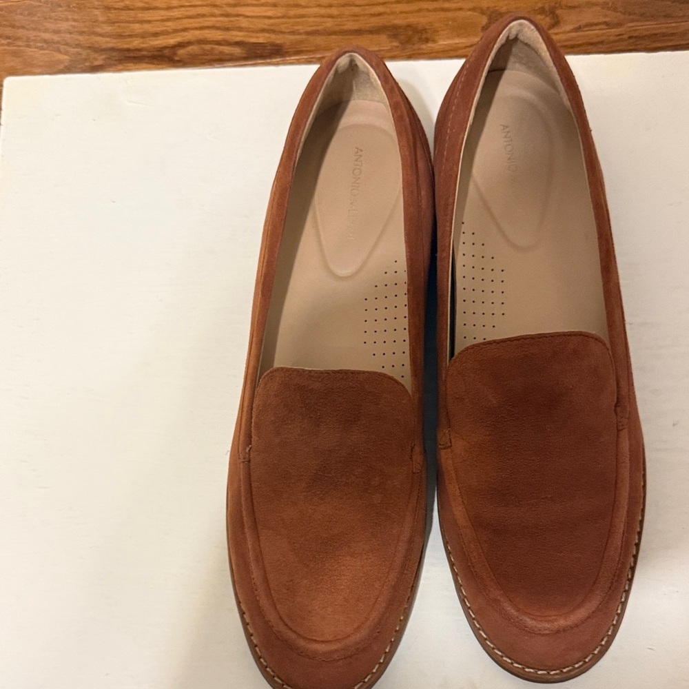 Tan Suede Loafers